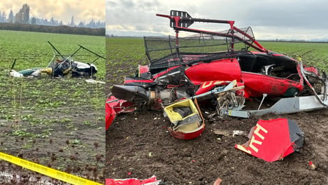 Tres fallecidos tras colisión de dos helicópteros en Oregón