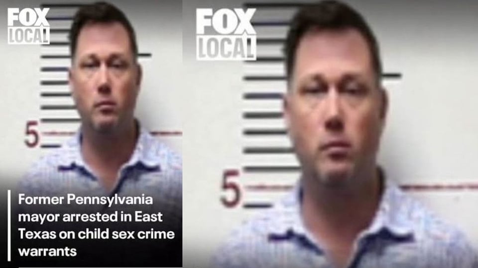 Exalcalde de Pensilvania arrestado en Texas por cargos de abuso sexual infantil