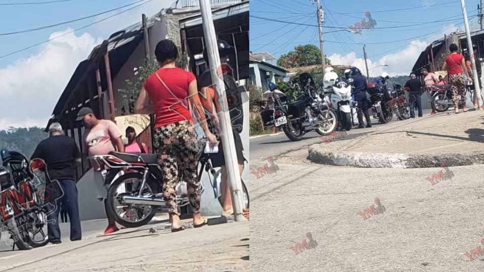 ¡Candela en Santiago! La Policía "pescando" motoristas por el dichoso combustible