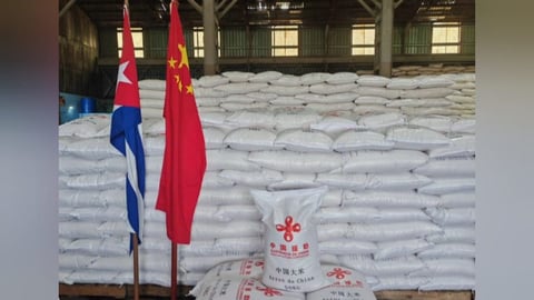 China Envía Más Arroz a Cuba en Ayuda Alimentaria