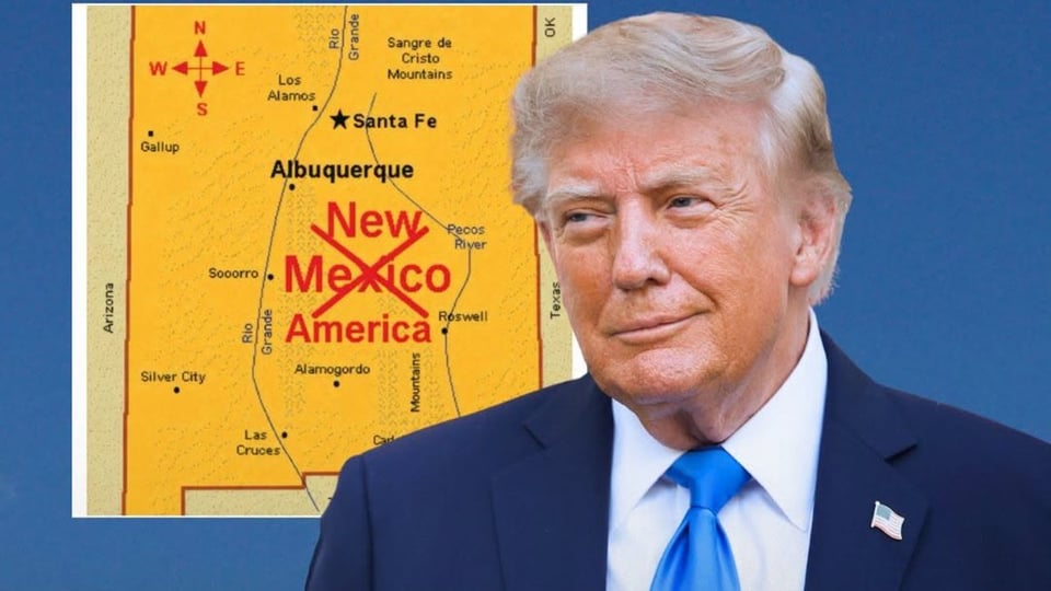 ¿Ahora Nuevo México se llamará 'Nueva América'? Trump se inventa otro nombre pa'l mapa