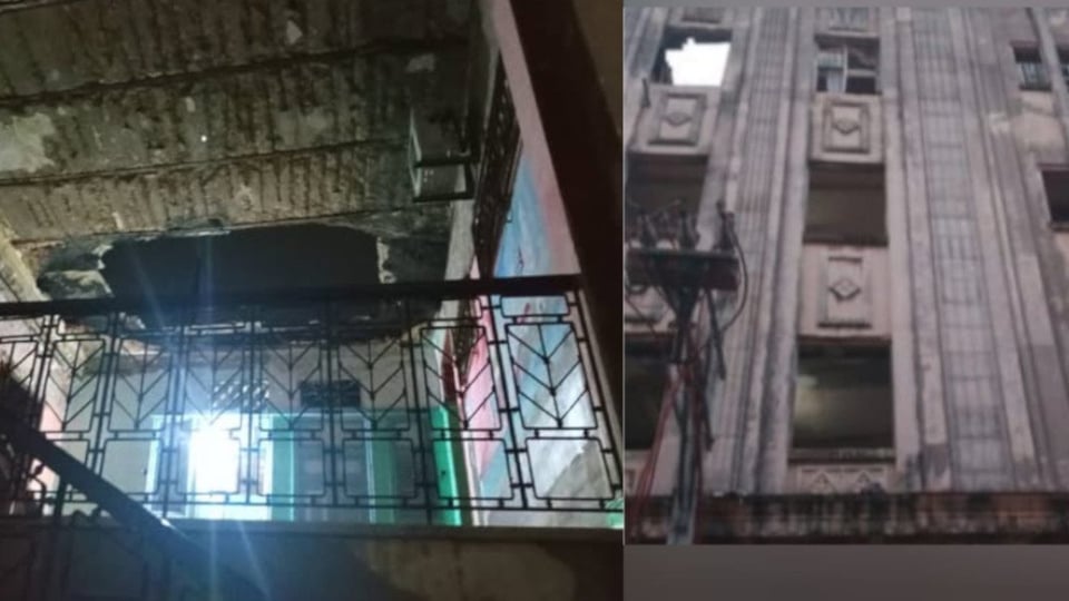 ¿Qué cosa es esto en Centro Habana? Edificio se desmorona y deja a cientos en la calle
