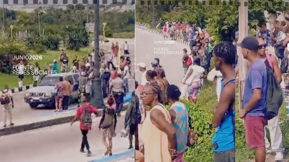 ¡Atrapados en el túnel! Caos de transporte deja a cubanos varados