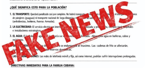 Gobierno de La Habana desmiente "Opción Cero" ante documento viral de "alerta máxima"