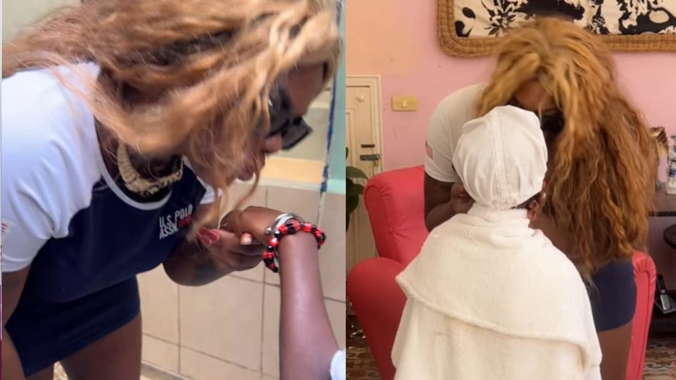 ¡Madre orgullosa! Cintumbare celebra la coronación yoruba de su hijo bajo Elegguá