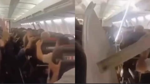 ¿Qué Le Pasó al Avión? ¡Se Le Cayó el Techo Encima a los Pasajeros en Irán!