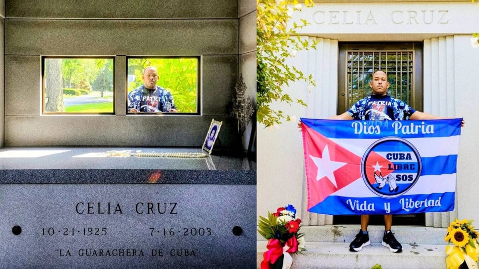 ¿Yosmany Mayeta le cantó a la tumba de Celia Cruz? ¡El barrio dice que sí!