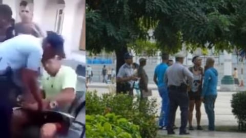 Policía en El Prado: Un incidente con patineta y bastones
