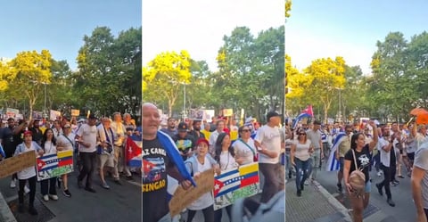 Cuban Exiles in Montevideo Demand Freedom for the Island