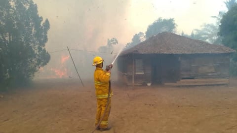 Incendio en Moa: Dos casas afectadas en Cayo Chiquito