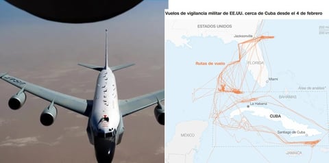 EE.UU. intensifica vuelos de vigilancia militar cerca de Cuba, informa CNN