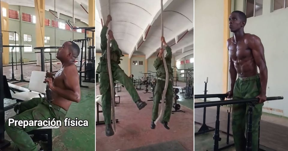 Militar Cubano Entrena y Desata Burlas en Redes