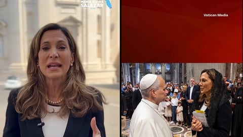 Congresista Salazar presenta Ley DIGNIDAD al Papa León XIV en el Vaticano