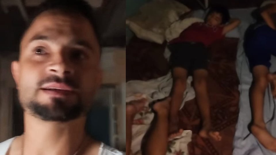 ¡Padre cubano al límite por apagones! "Mis hijos duermen en el suelo por el calor"