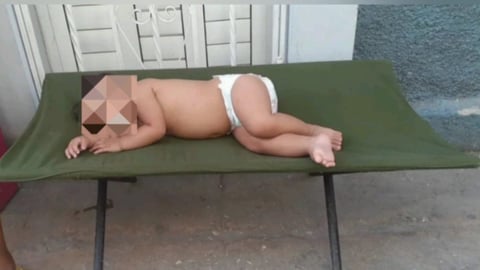 Calor extremo en Cuba: Niño duerme a la intemperie por falta de electricidad