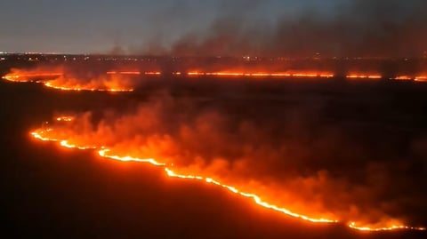 Incendio forestal arrasa más de 2.200 acres en los Everglades de Broward