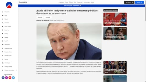 ¡Imágenes Satelitales Revelan el Desastre! Rusia al Borde del Colapso Militar, ¿El Fin de una Era?