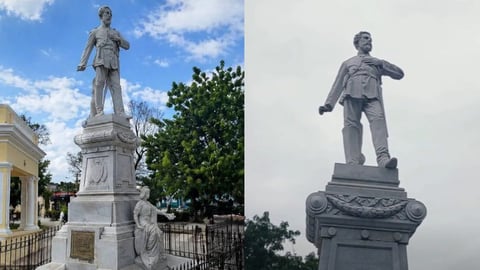 Roban la espada de la estatua de un mambí en Holguín de nuevo