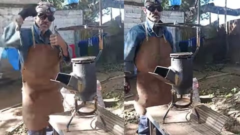 El ingenio cubano: Un villaclareño crea un fogón versátil para enfrentar la escasez