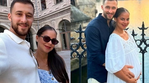 La actriz cubana Danay Cruz vive dulce espera y recorre Europa con su esposo