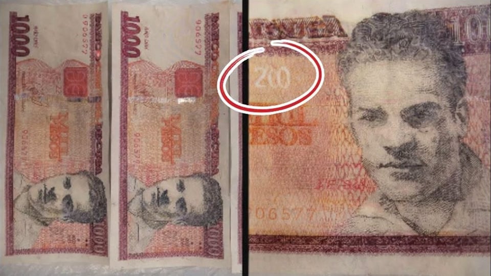 Cuidado con los billetes falsos de 1.000 pesos en Guantánamo