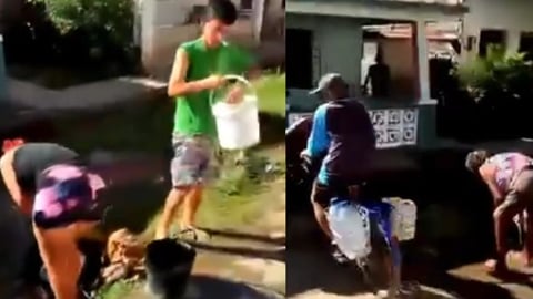 ¿Y el agua? ¡En Bolondrón sacan de salidero como si fuera pozo!