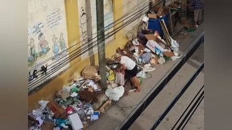Santa Clara: Basura y apagones ahogan el centro de la ciudad