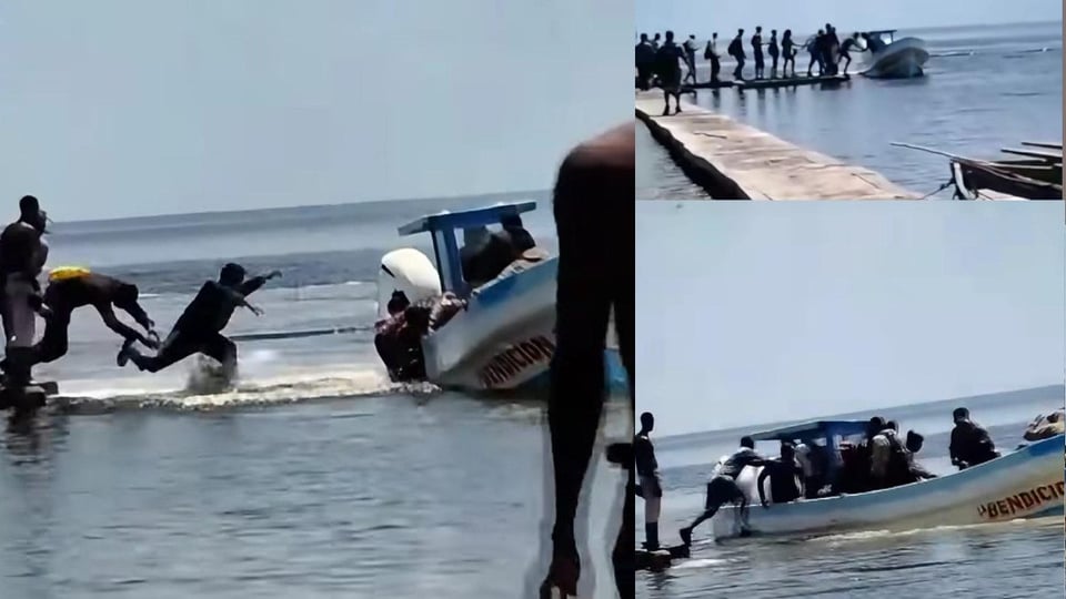 ¿Y pa' dónde va esta gente? ¡Se tiran al mar desde Pinar del Río!