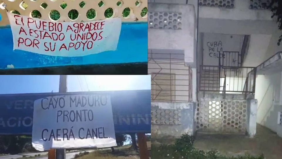 Crece el Descontento en Cuba: Mensajes 'Abajo la Dictadura' en las Calles