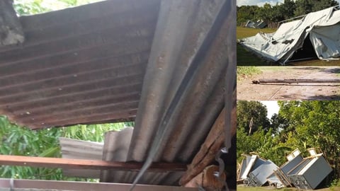 Tormenta azota Pilón: daños en escuelas, luz y cultivos