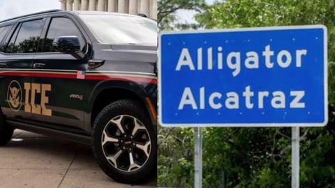 El huracán obliga a mover migrantes de 'Alligator Alcatraz'