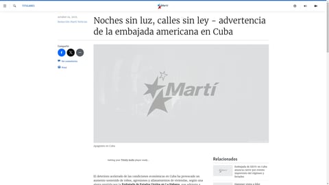 ¡Alerta Máxima! Cuba en Oscuridad y Peligro: ¡No salgas de casa sin leer esto!