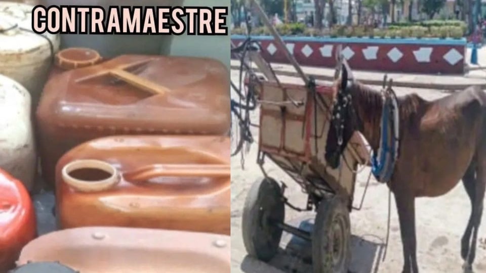 ¿¡Te robaron el aceite pa’ freír croquetas!? Pillaron a un tipo robando aceite de transformador en Contramaestre