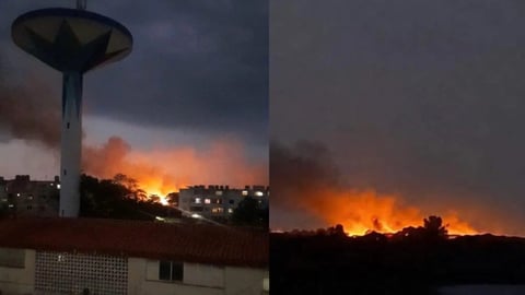 Incendio en basurero de Cárdenas provoca gran columna de humo