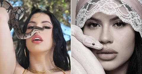 Influencers Cubanas Desatan Polémica con Fotos de Serpientes