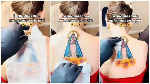 ¡Se tatuó a Cachita y prendió TikTok en llamas!
