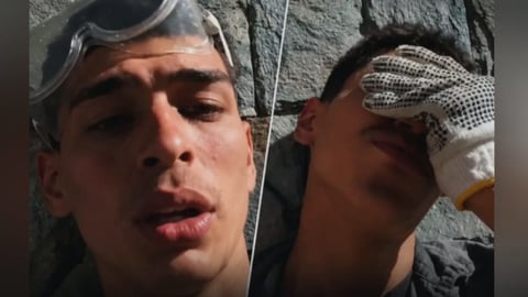 Rescatista Venezolano Llora al Hallar Cuerpos de Niños en Escombros