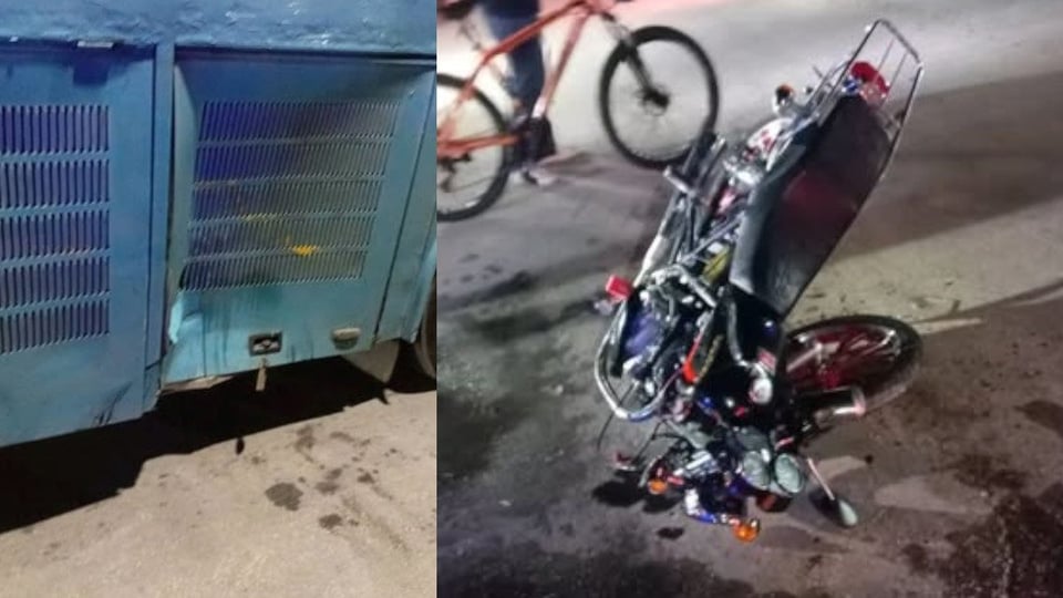 Motociclista grave tras choque con ómnibus en Camagüey