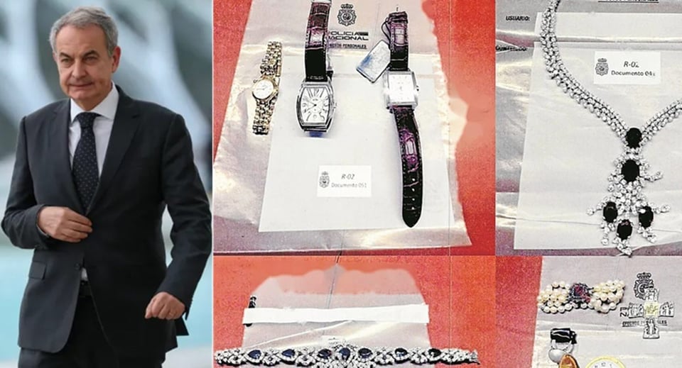 ¿Y a ti quién te vendió esa joya? ¡Le cayeron a Zapatero un pocotón de bling-bling!