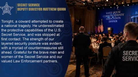Servicio Secreto detiene atacante en Cena de Corresponsales de la Casa Blanca
