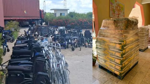 Alimentos y Sillas de Ruedas Cruzan el Estrecho para Ayudar a Ancianos en Camagüey