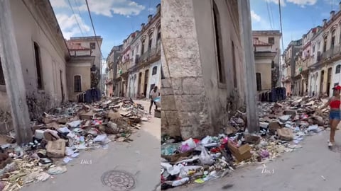 Basura ahoga la histórica Iglesia de San Judas en La Habana