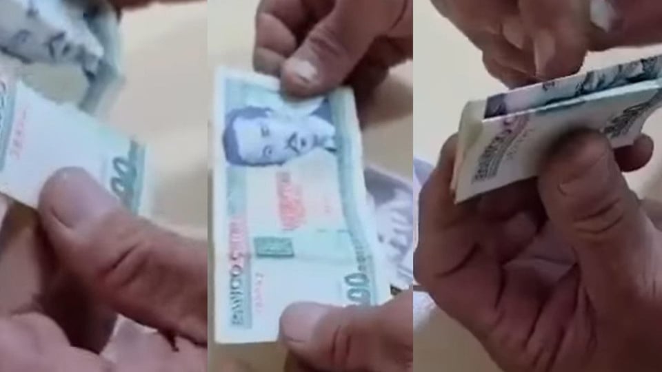 ¡El 500 que te engaña! ¡Cuidado con el billete doblao!