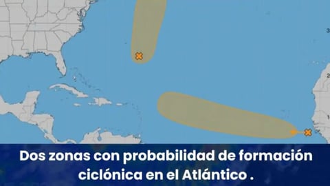 Atlántico Bajo Vigilia: Dos Zonas con Potencial Ciclónico en Plena Temporada