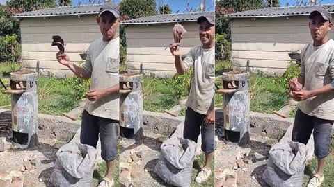 Ingenio Cubano: Fogón de Hojas Secas para Cocinar Durante Apagones