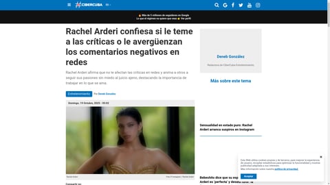 ¡Se destapa! Modelo cubana revela si las críticas en redes la hacen temblar o la impulsan 🤯