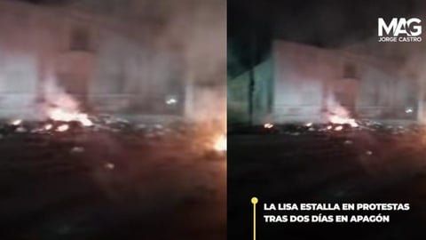 Protestas en La Lisa por apagones prolongados