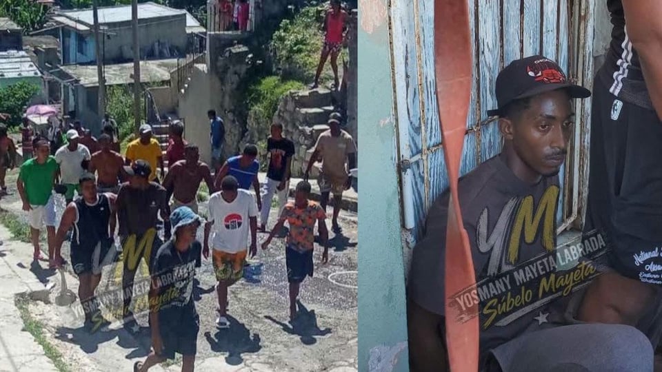 ¿¡A Cuchillo en Plena Calle!? Vecinos Capturan a Joven Ladronzuelo en Santiago