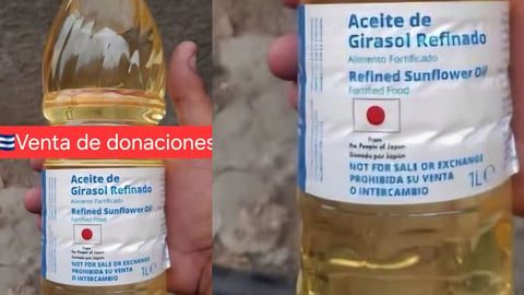 Aceite Donado por Japón se Vende Ilegalmente en Granma
