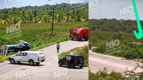 Pipa de combustible vuelca en Caibarién y deja un herido